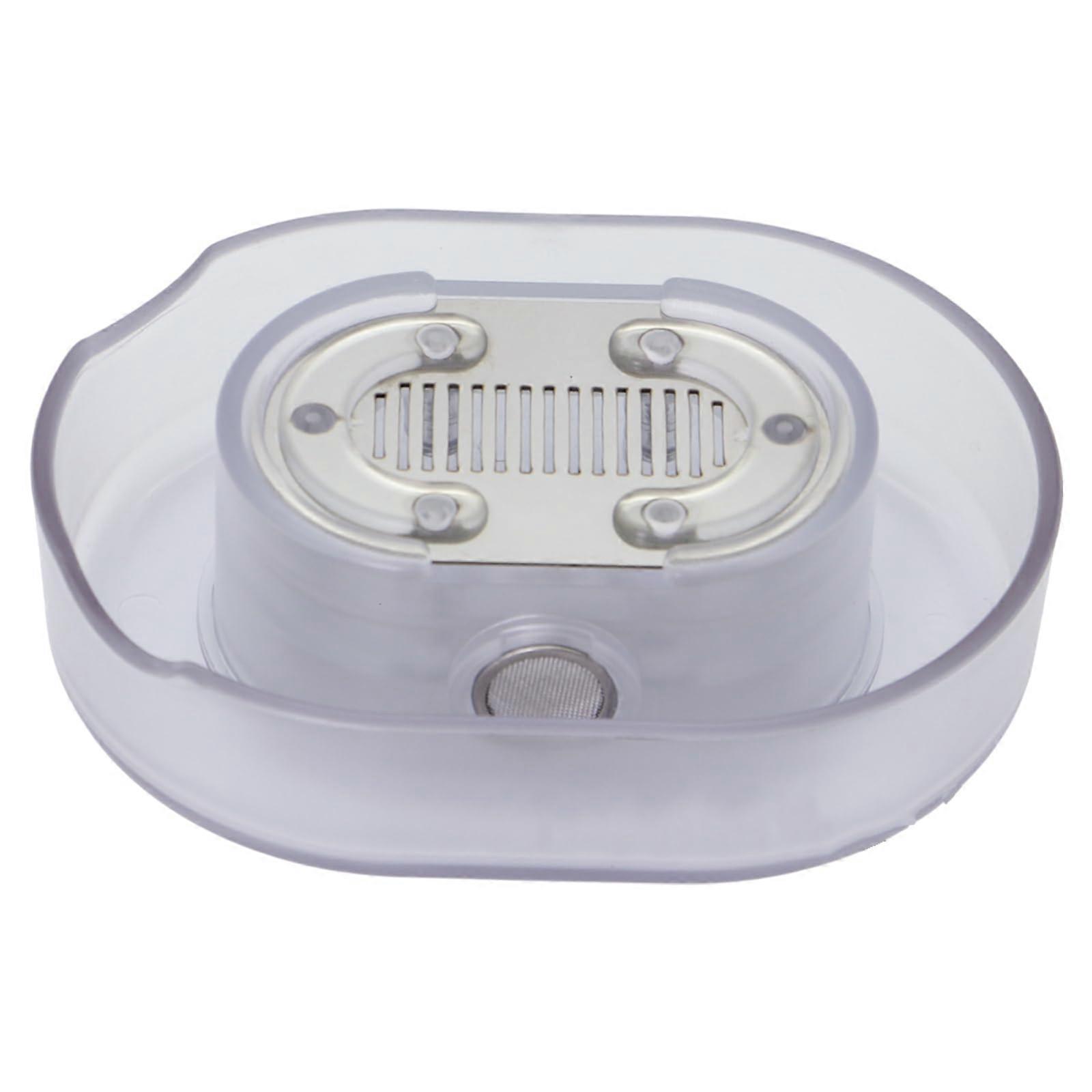 Razor Cleaner for Men with Universal Shaver Rinser and Storage Rack, Compact Mess Grooming