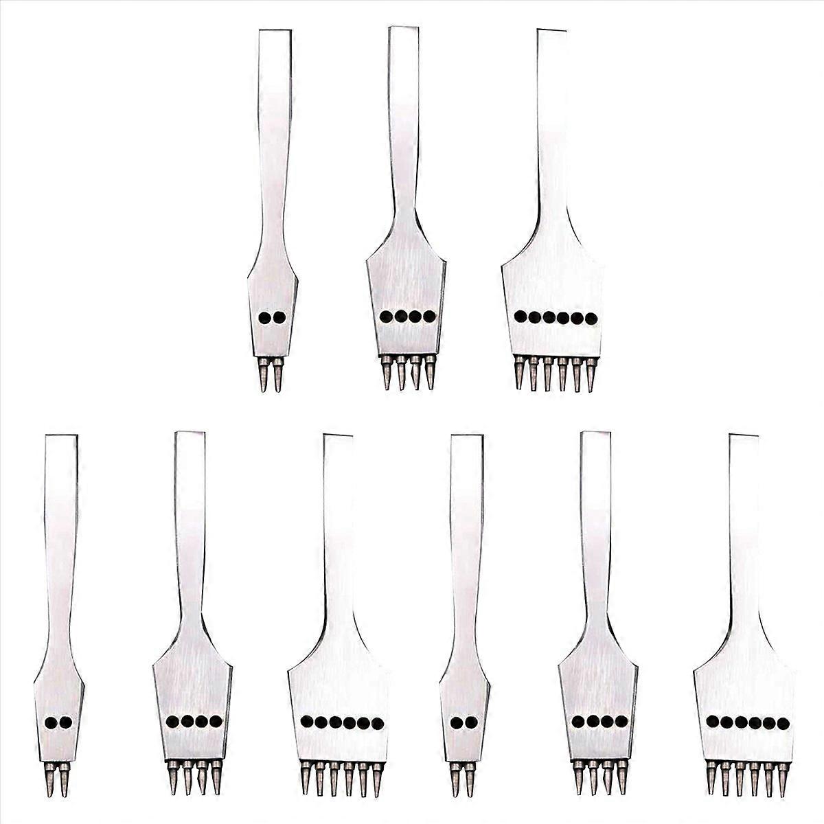 3Pcs 4mm Leather Craft Round Hole Leather Puncher Tool/Set