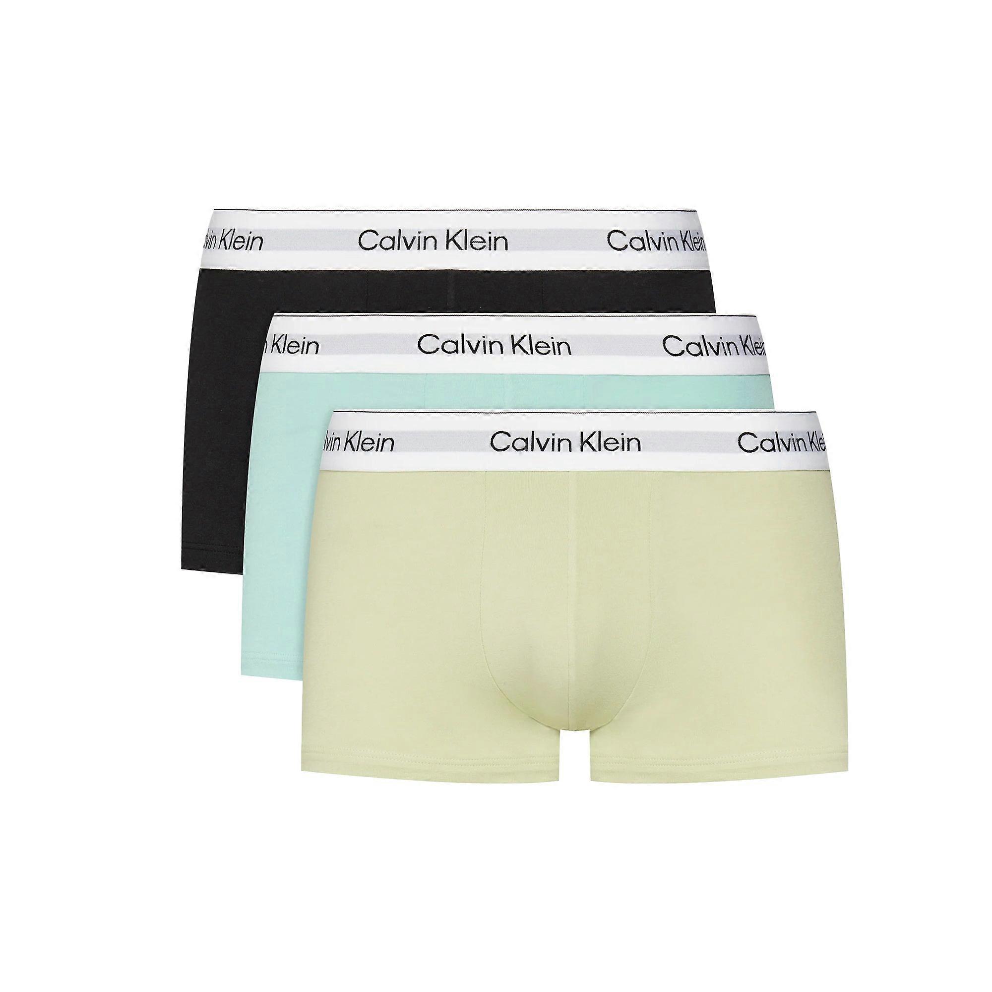 Calvin Klein Icon Cotton Stretch 3 Pack Low Rise Trunks BeauLeafy