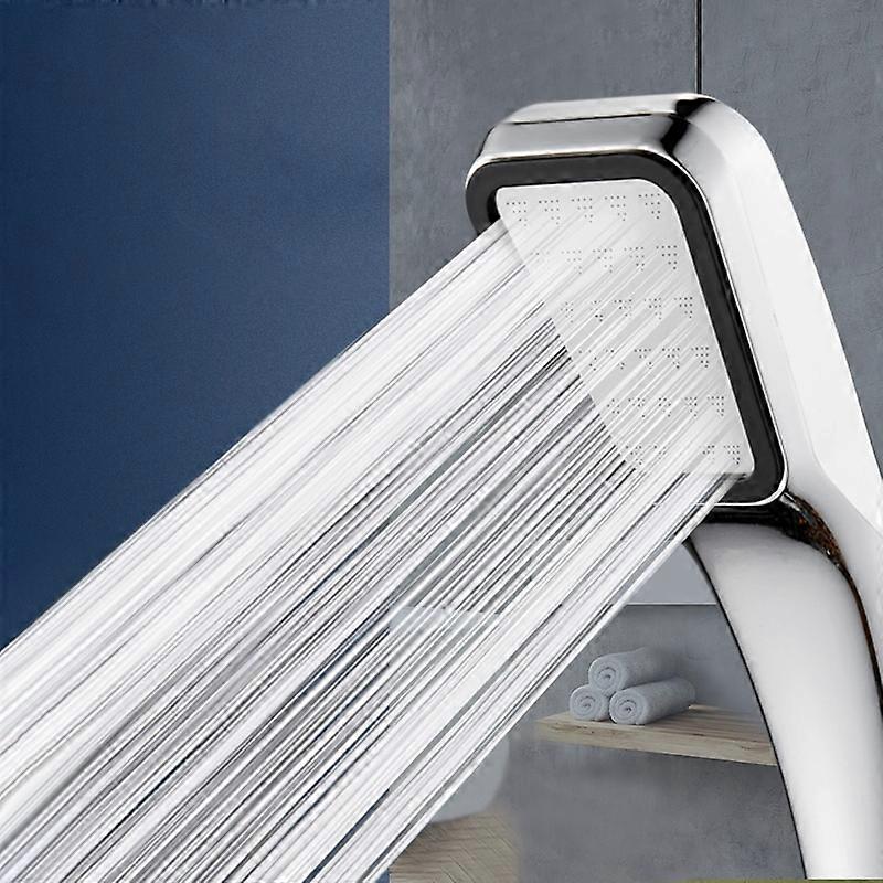300 Holes Pressurized Showerhead Hand Hold Square Shower Head Water Saving Rainfall Spray Nozzle Bathroom Accessories