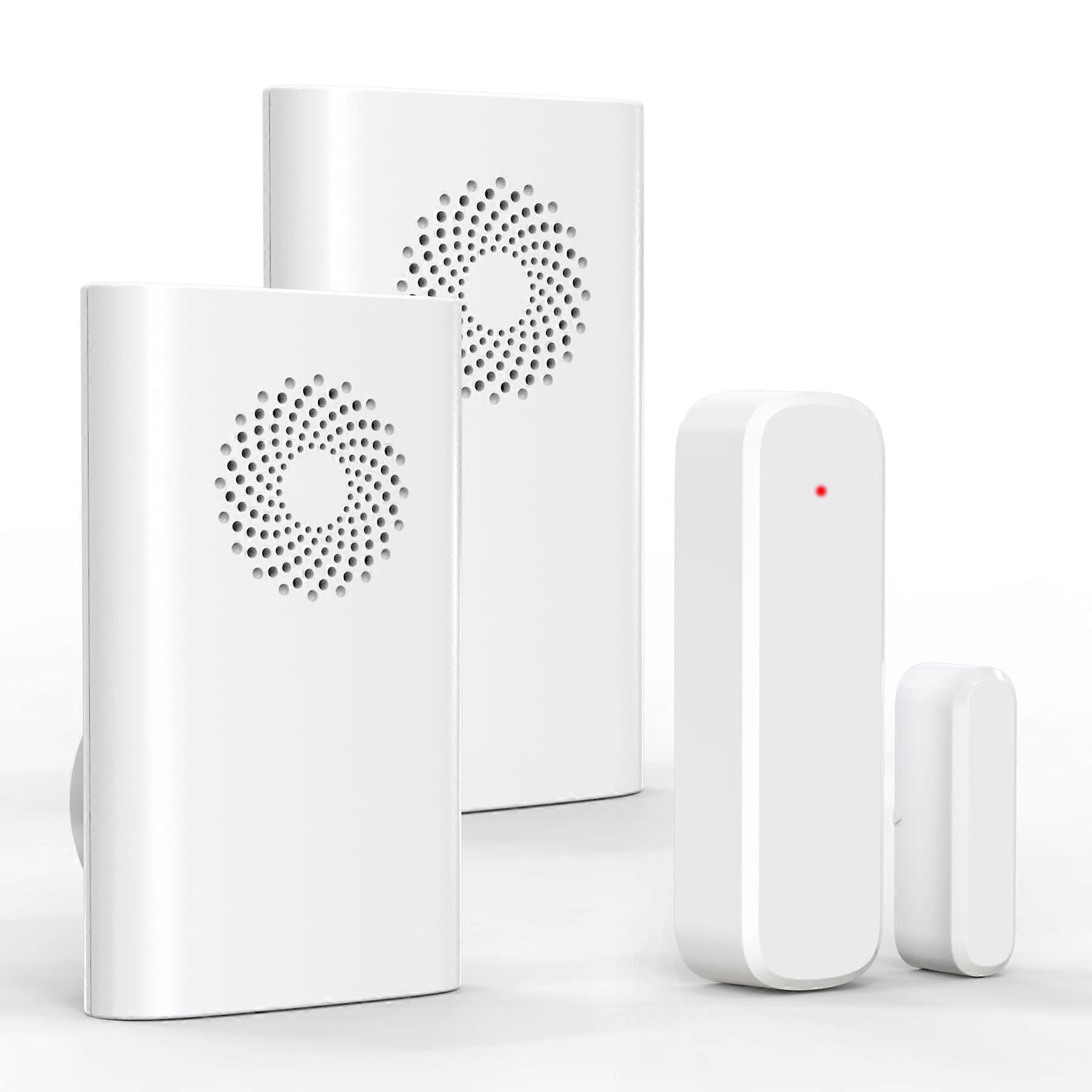 Wireless Door Chime with 500ft Range, 51 Chimes, Adjustable Volume Door Alarm for Home and Business