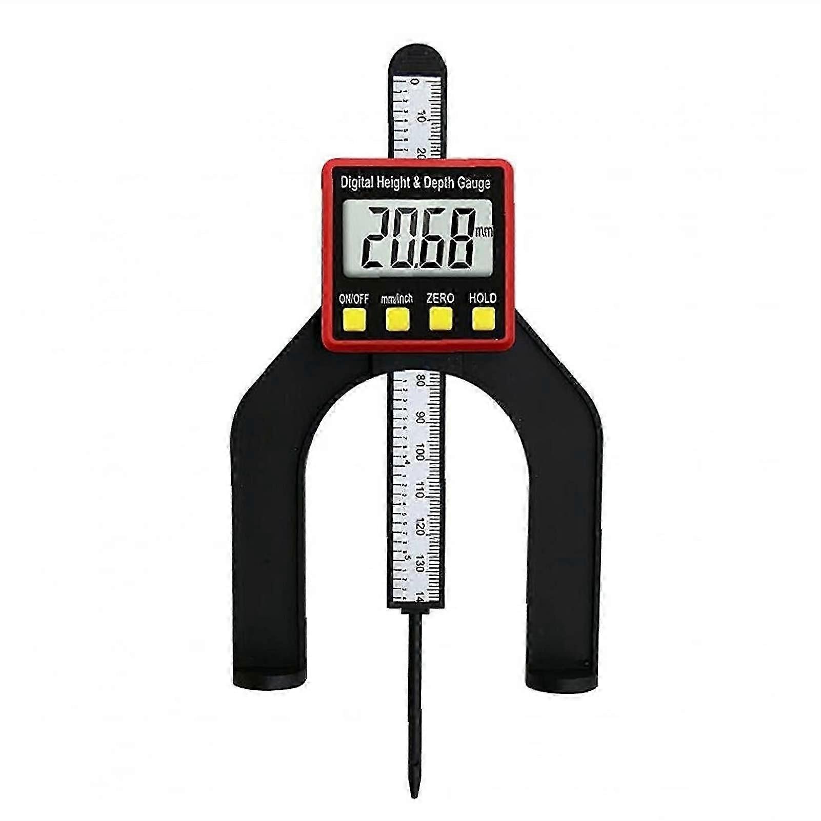 Tool Depth Gauge Woodworking 2-In-1 Height Measurement Tool For Rebate And Groove Settings