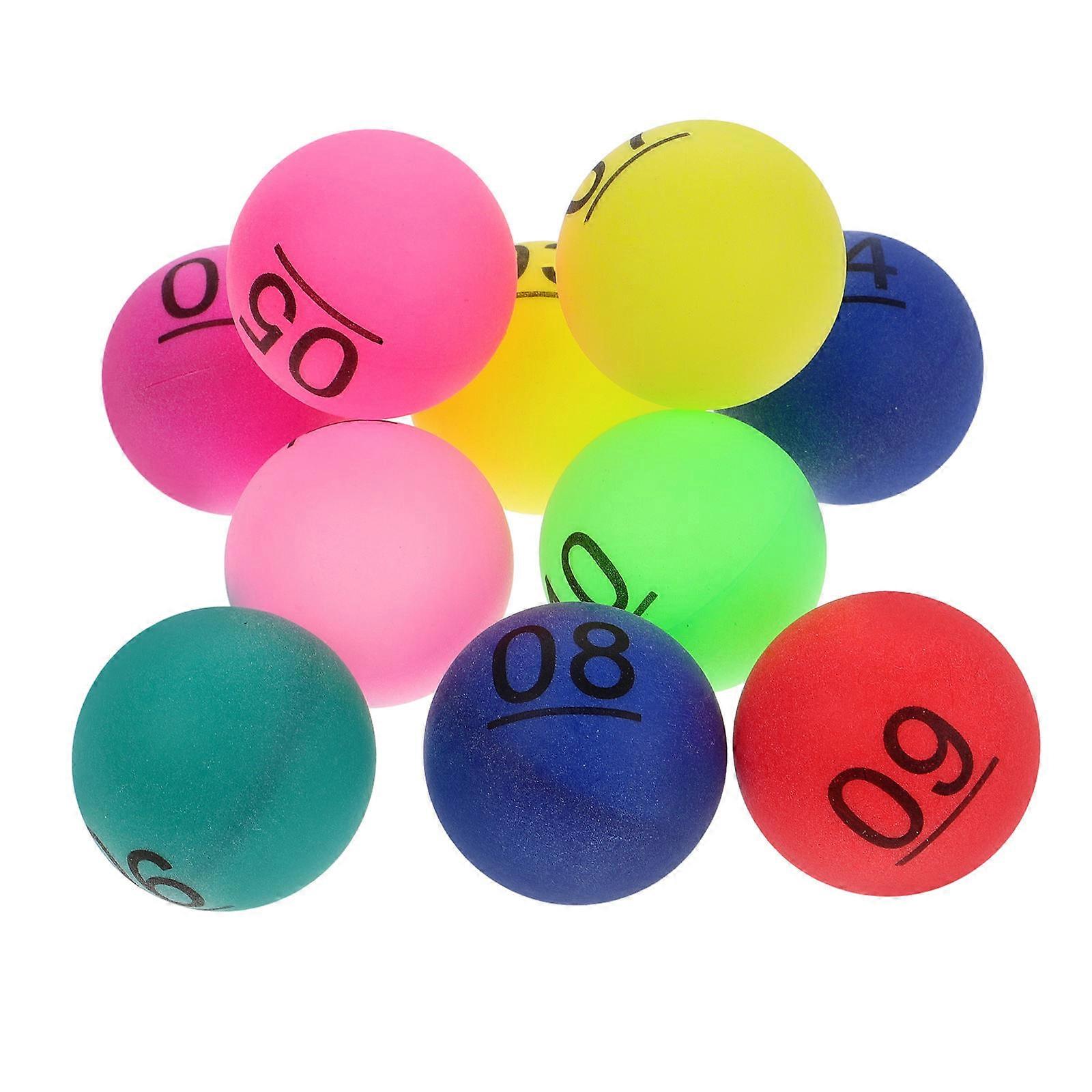 10Pcs Numbered Balls for Playing Use Raffle Game Balls