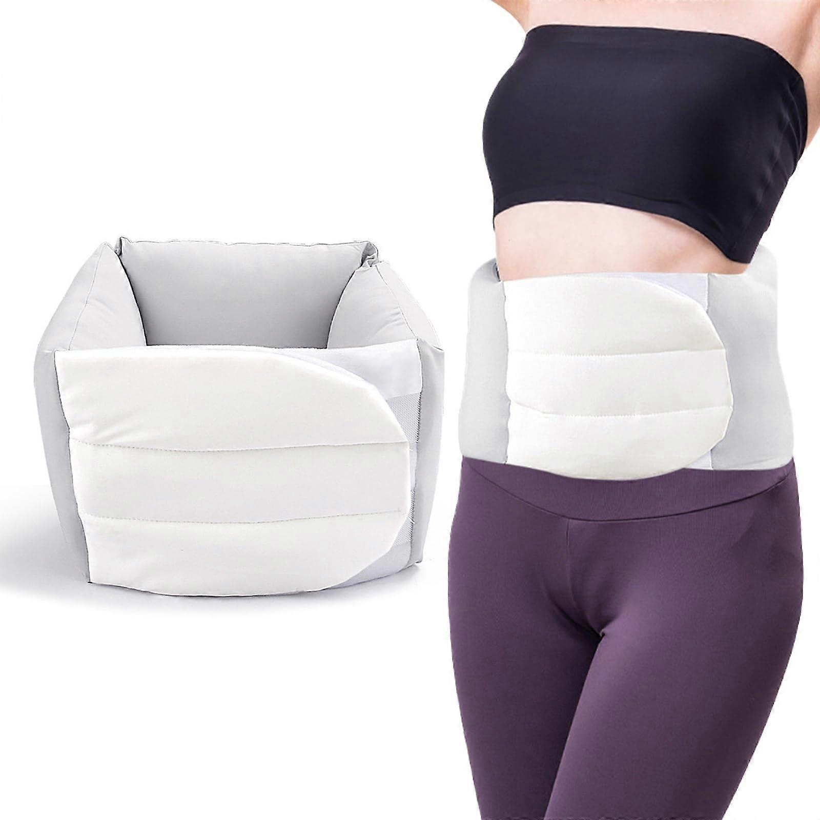 Lumbar Support Pillow for Sleeping with 360° Wraparound Ergonomic Design and Breathable IceSilk Fabric