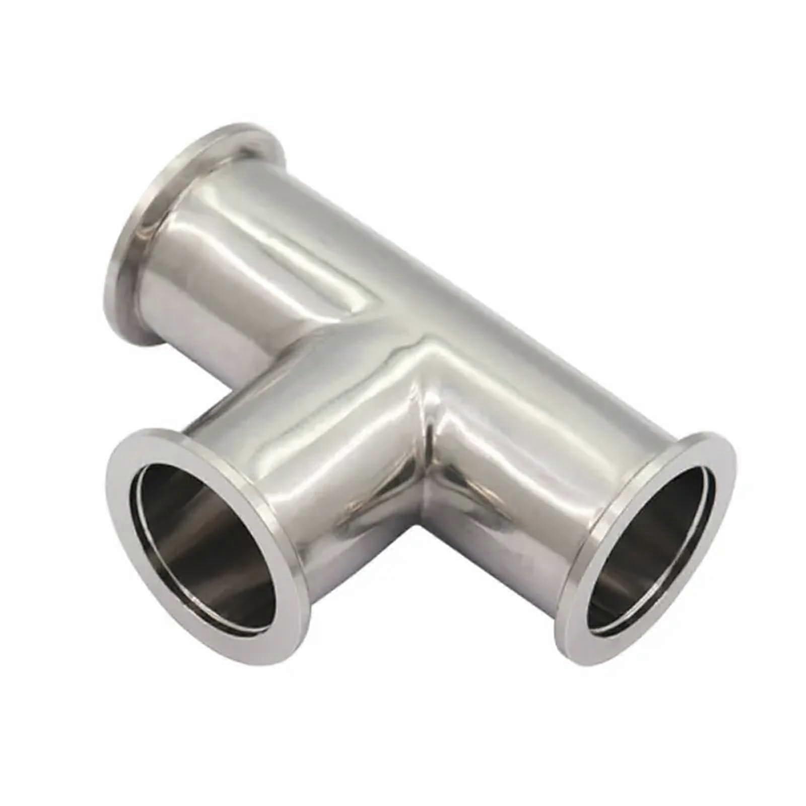 KF40 Stainless Steel 3 Way Tee Vacuum Fitting SS304 Corrosion Resistant ThreeWay Connection
