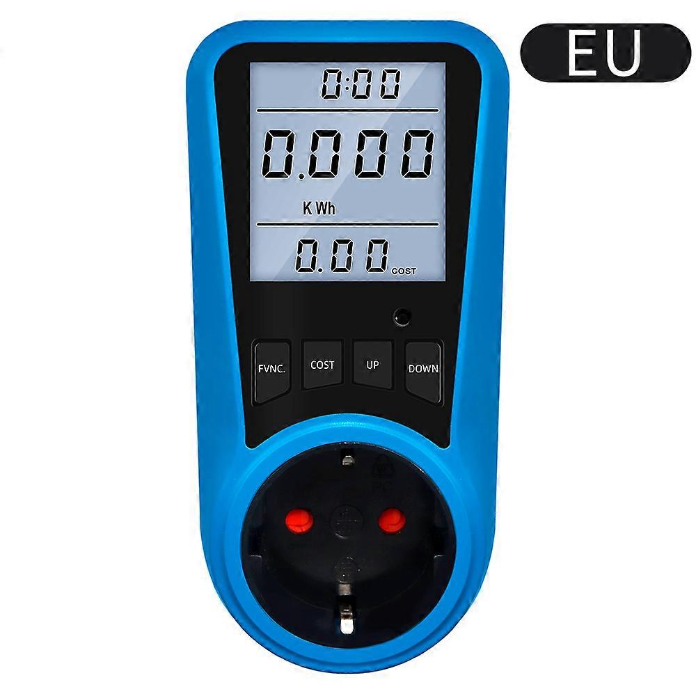 Digital Wattmeter Energy Meter Outlet Analyzer Current Voltmeter AC Timer Socket Watt Power Test EU com UK AU FR BR IT Plug