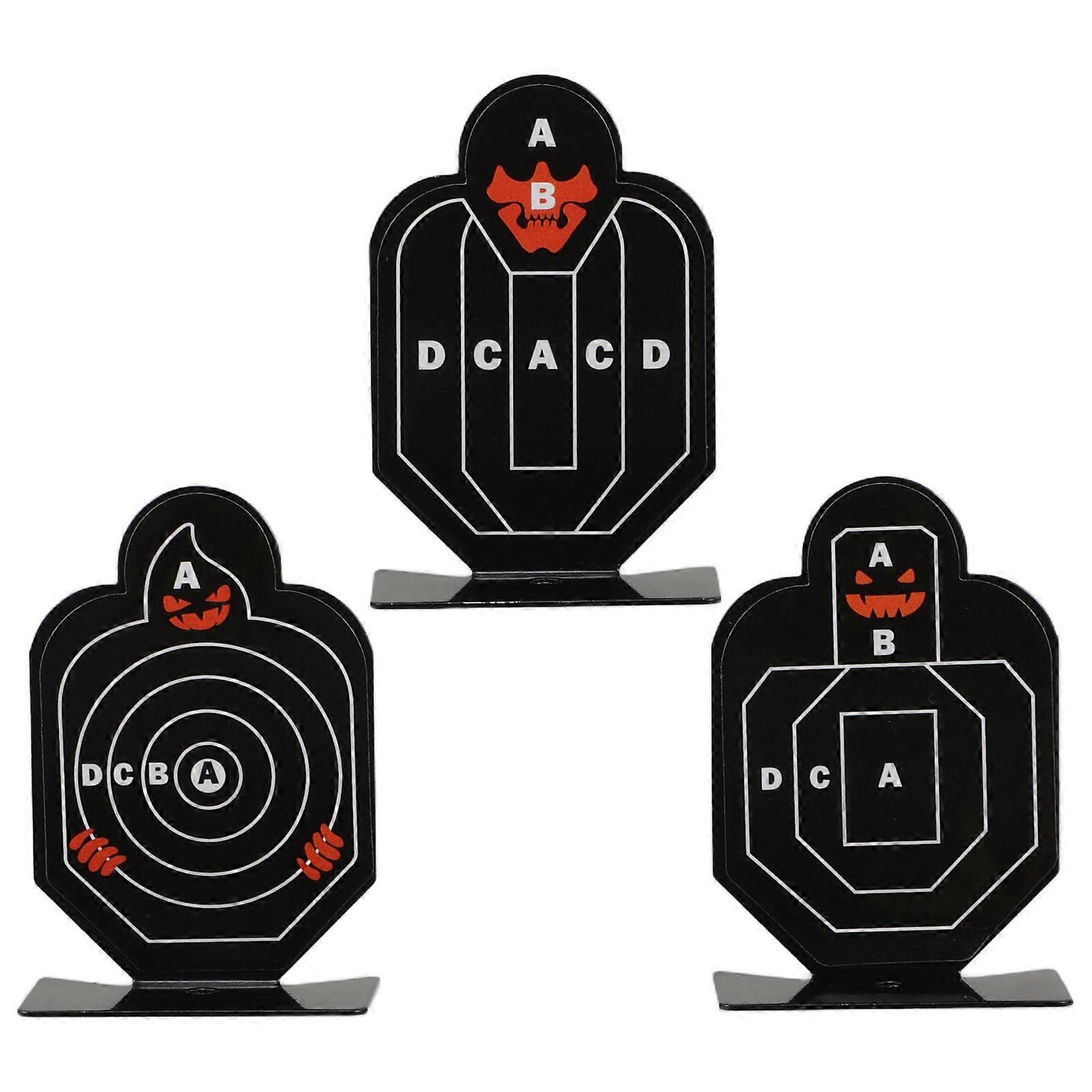 Rotatable Metal Shooting Target for Practice 3Pcs Outdoor Training Tool