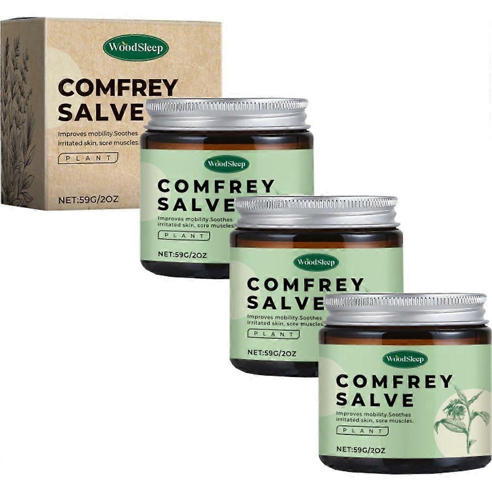 Comfrey Salve Organic, Contains Organic Comfrey Leaf in a Base