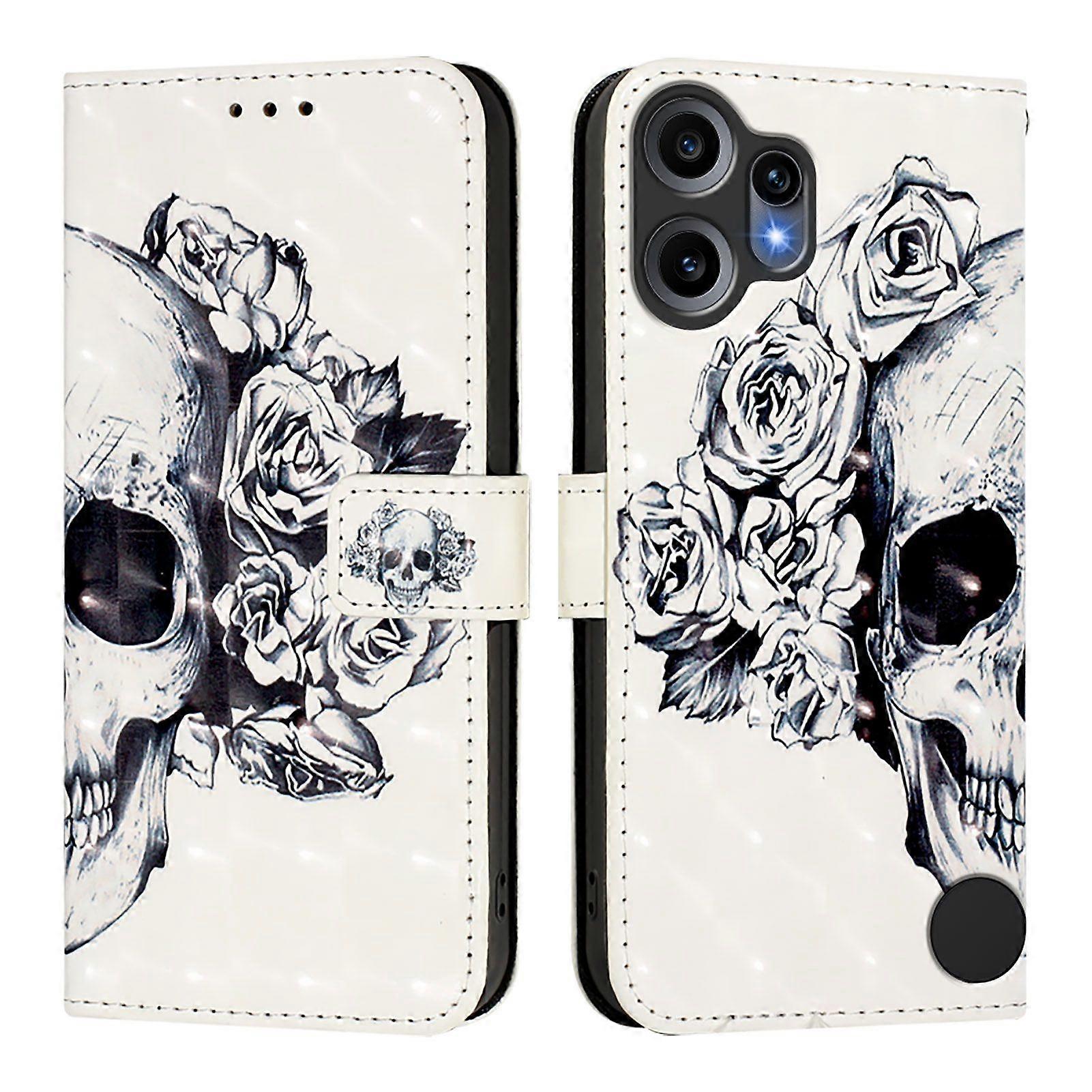 For Nothing CMF Phone 2 Pro Leather Case Pattern Printing Wallet Stand Mobile Cover with Strap