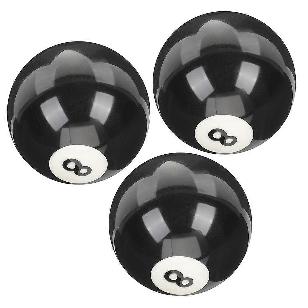 Black Resin Cue Ball for Playing 3Pcs Replacement Billiard Table Balls