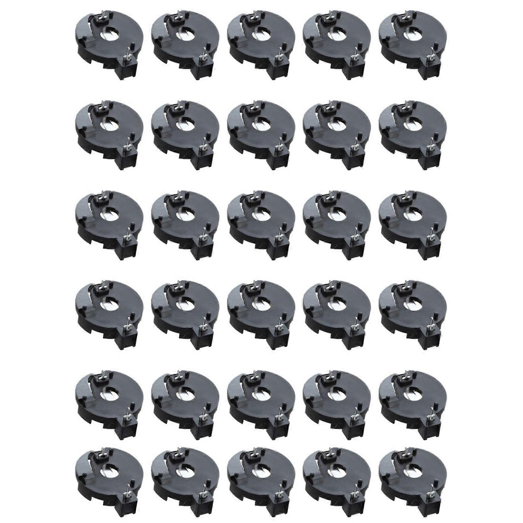 CR2016 2025 2032 Coin Cell Button Battery Holder Socket Black 30 Pcs