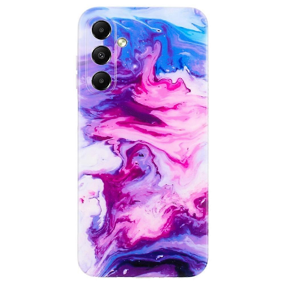 For Samsung Galaxy S24+Case Printed Marble Pattern Shockproof TPU Phone Cover