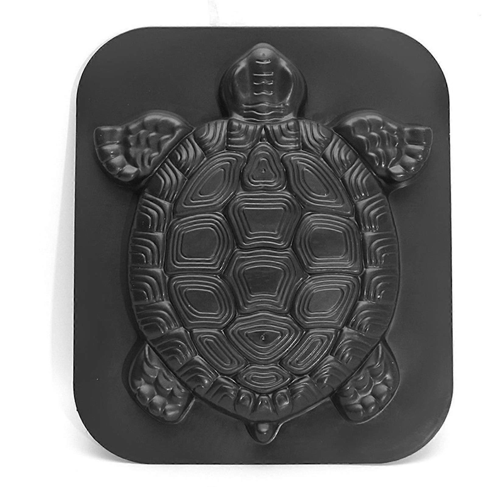 Concrete Stepping Stone Mold Tortoise Shape Garden Path Cement Mold Reusable DIY Turtle Design