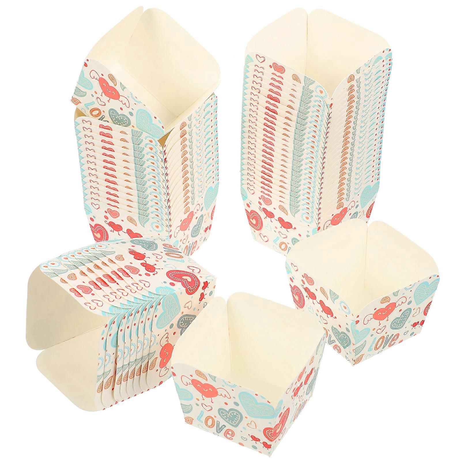 Paper Cake Cup Muffin Cups for Dessert 100Pcs Multi Color Baking Cups
