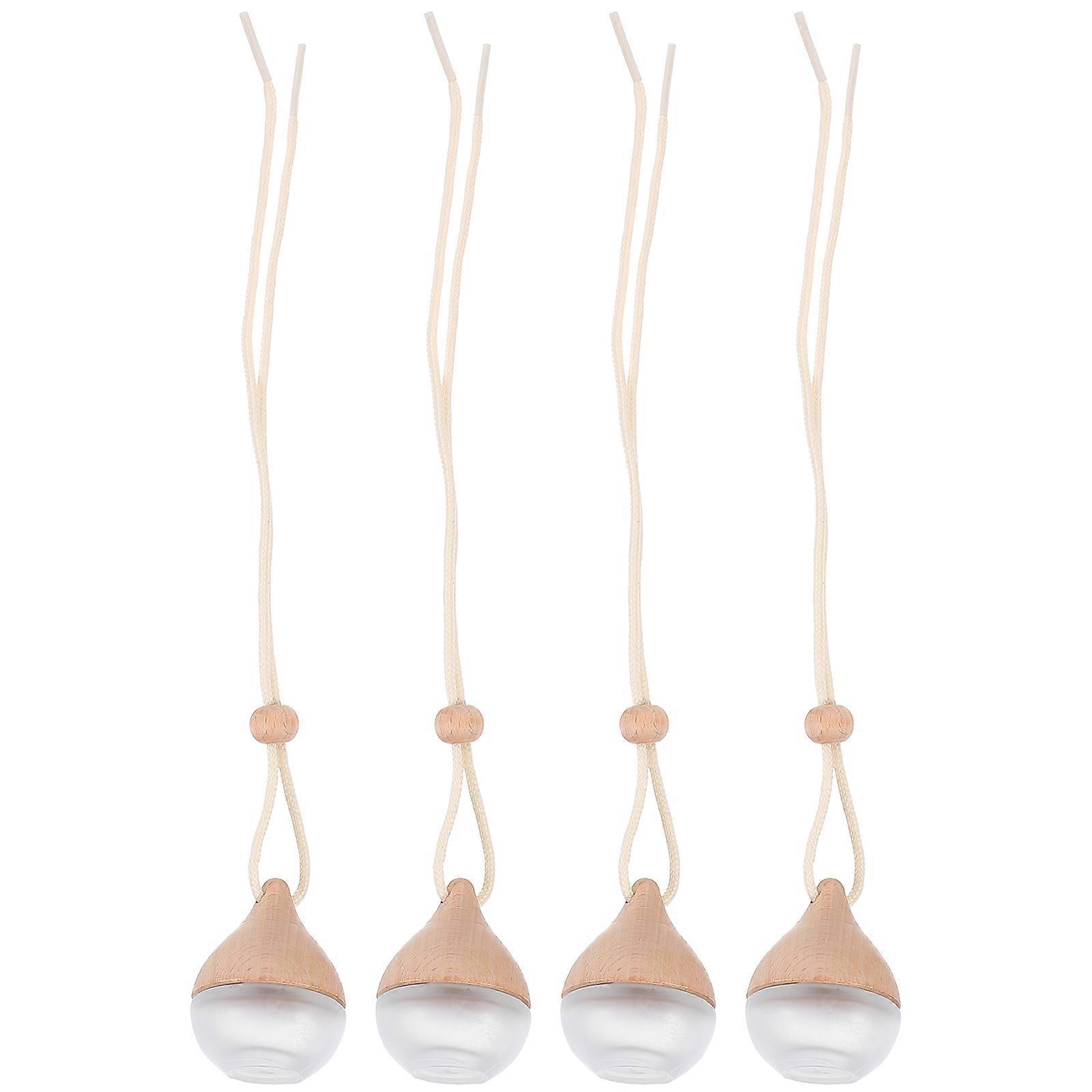 Car Aromatherapy Diffuser Essential Oil Diffuser Hanging Perfume Pendant Multi Color 4Pcs