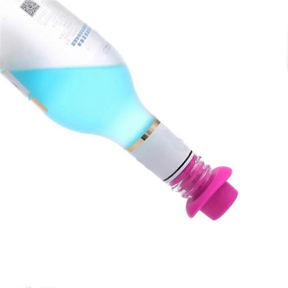 Plug Hat Shaped for Sealing 5Pcs Rosy Silicone