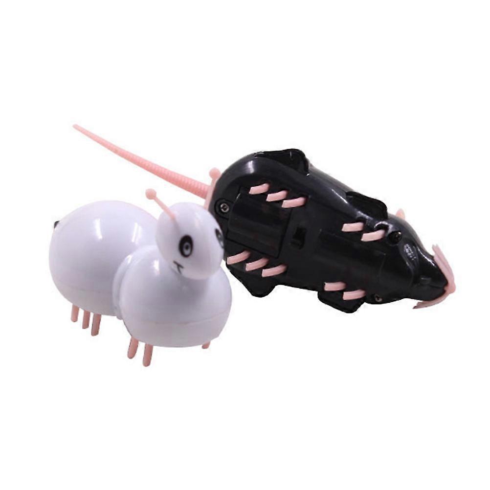 Electric Mouse Toy Automatic Moving Cat Teaser Plaything with Button Battery