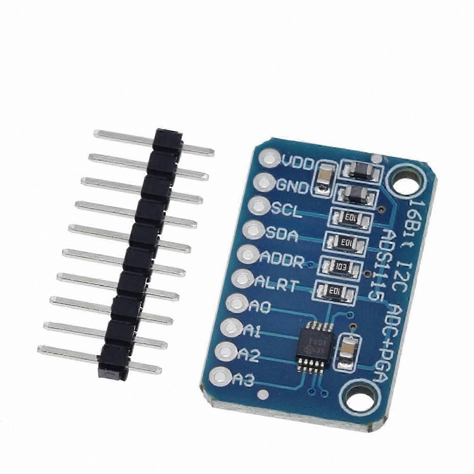 16-Bit 4-Channel I2C ADC Module for Integration Projects Multicolor