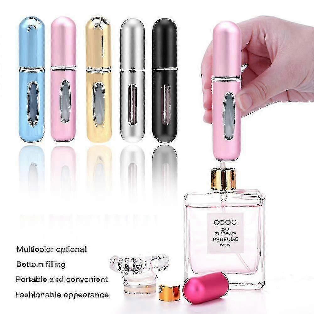 5 Pcs 5ml Perfume Atomizer, Portable Refillable Perfume Bottles