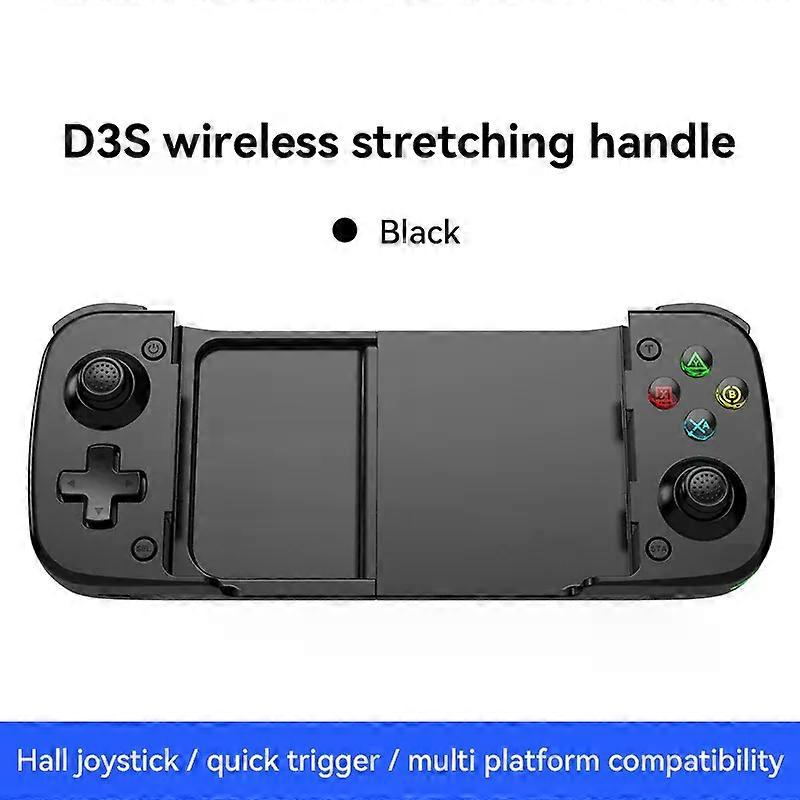 D3S Telescopic Mobile Phone Gaming Controller for Android/iOS/PC/Switch Wireless Bluetooth Hall Trigger Joystick Gamepad Gift