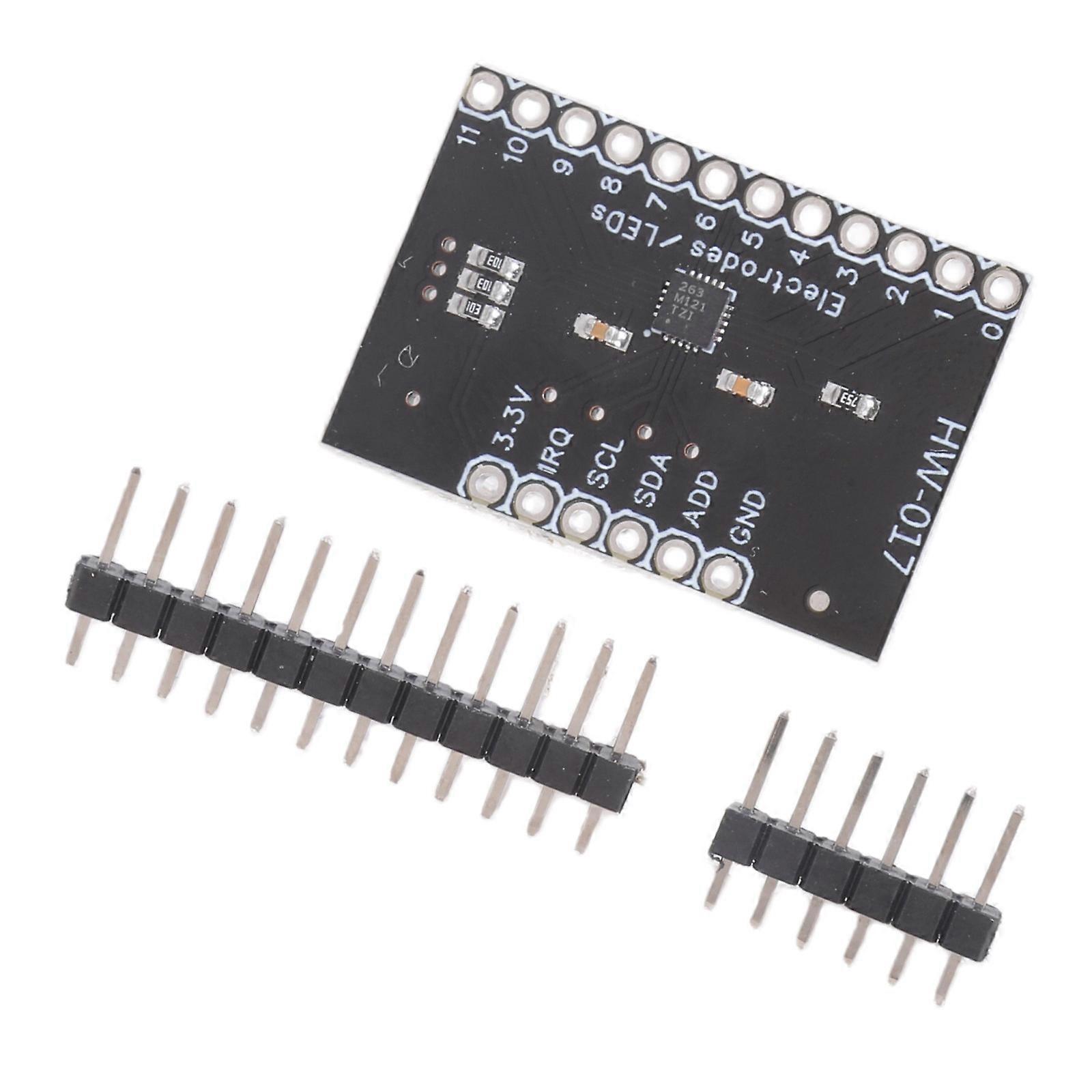 MPR121 Multiple Touch Sensors Controller Board Module With Automatic Configuration For Interactive Display Projects Multicolor