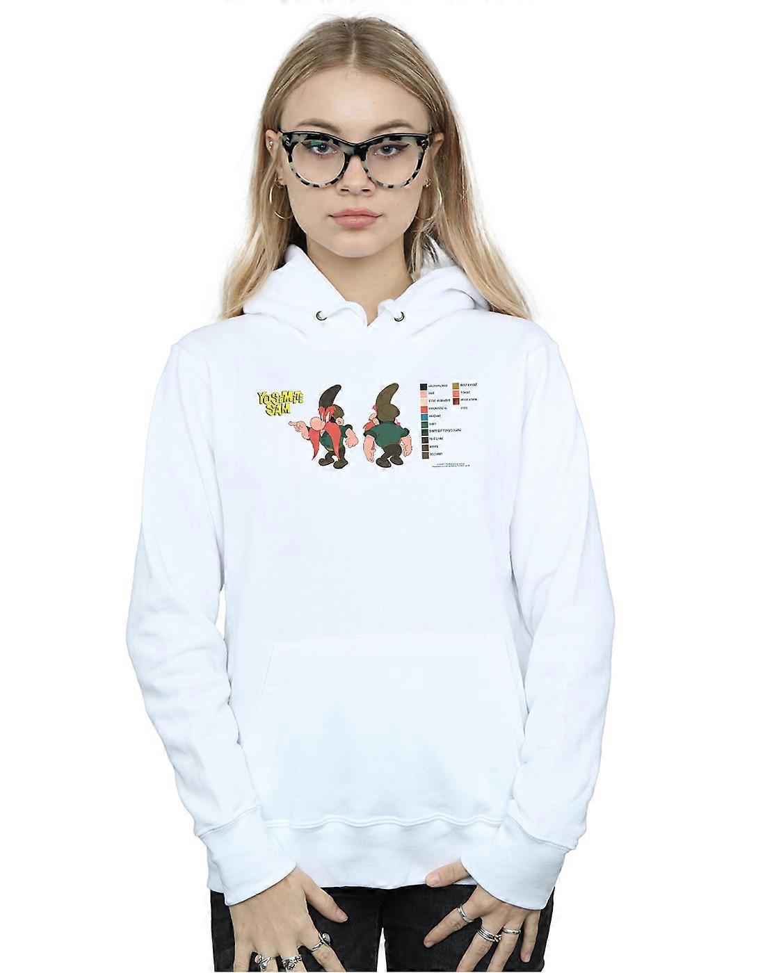 Looney Tunes Women's Yosemite Sam Colour Code Hoodie