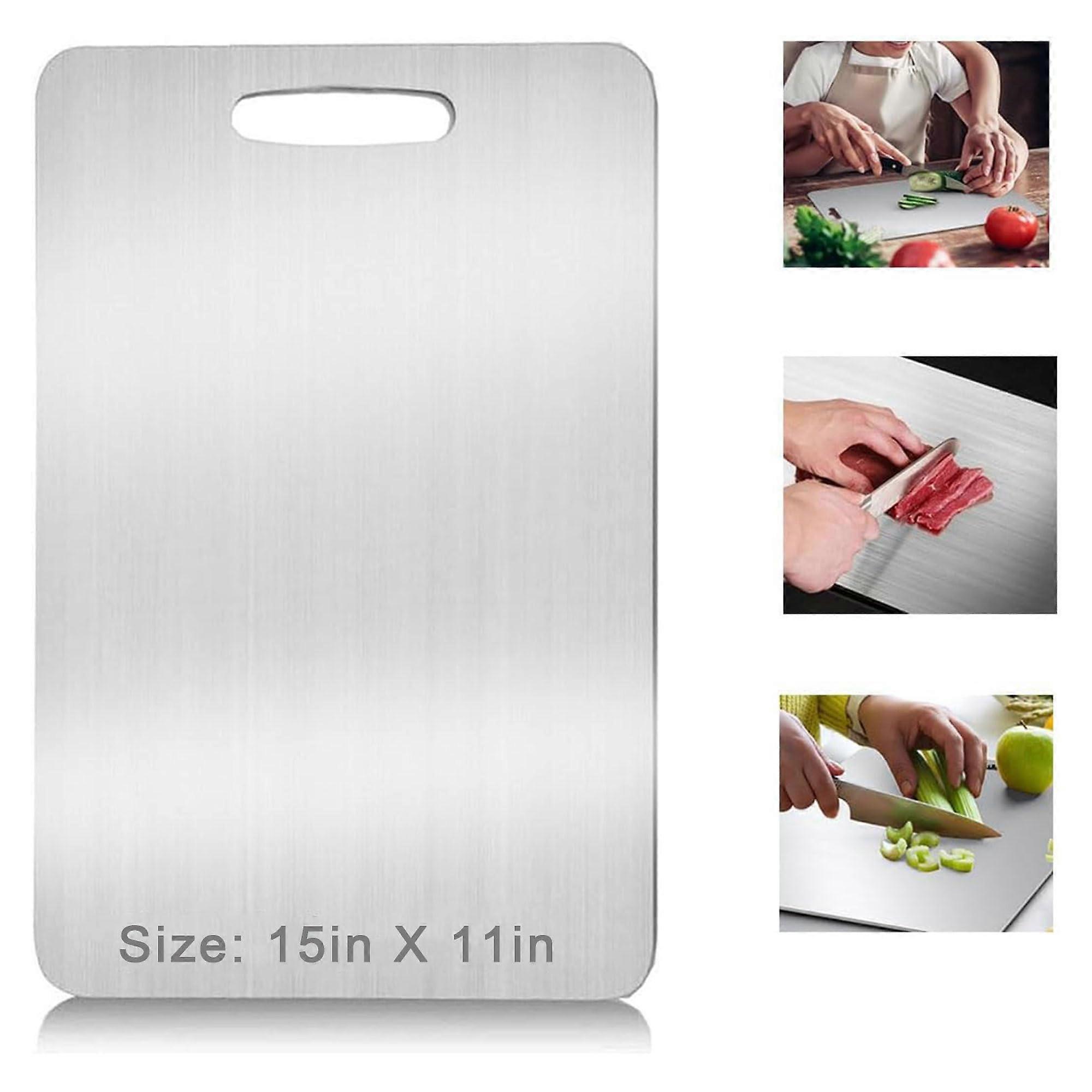 Titanium Cutting Board DualSided ScratchResistant Hygienic Surface Dishwasher Safe 15.35x11.02in