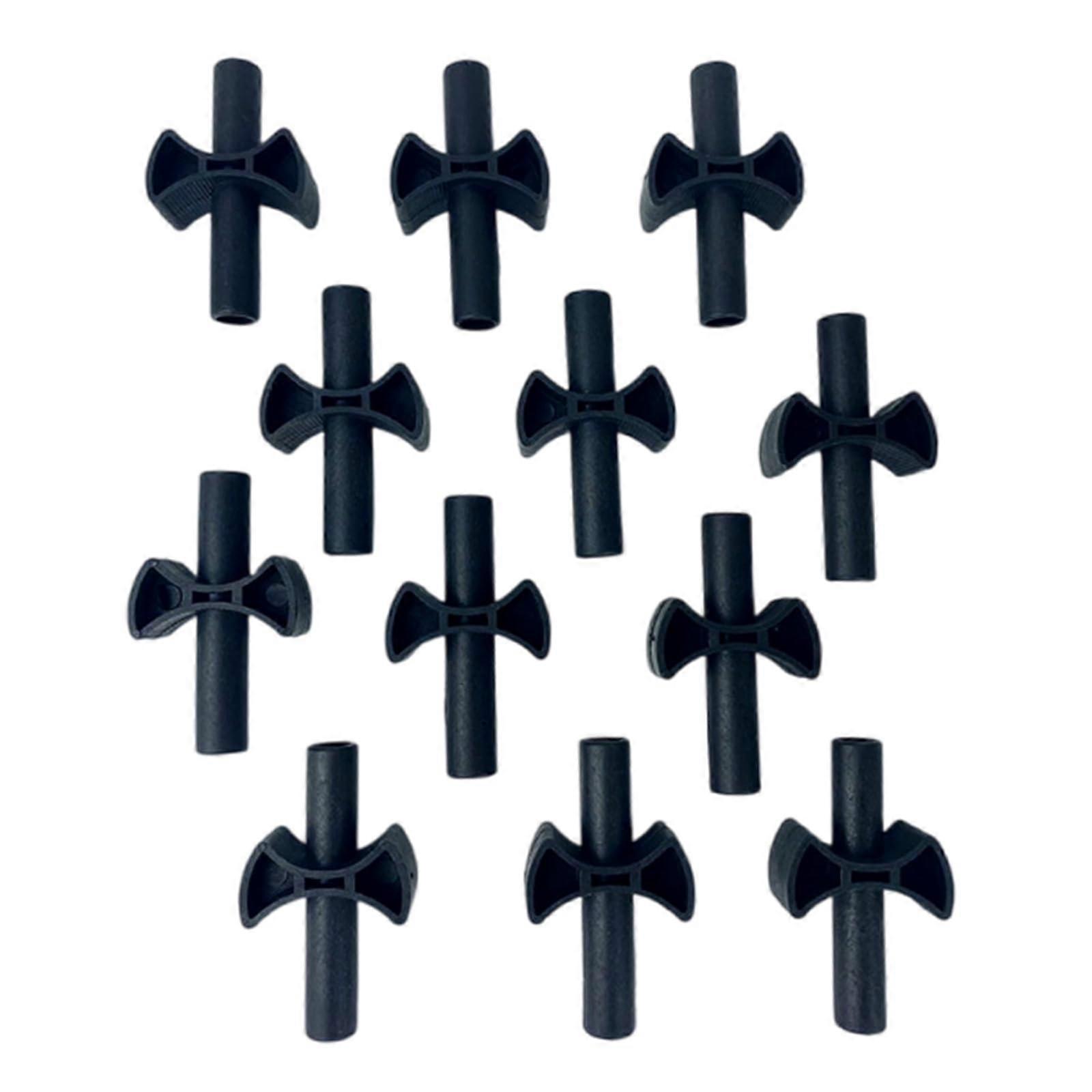 12Pcs Trampoline Enclosure Poles Gap Spacers for Stable Connection and Quick Installation