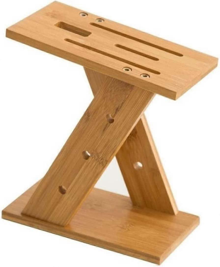 Modern Knife Block Universal Holder with Scissors Slot EasytoClean Kitchen Storage Rack