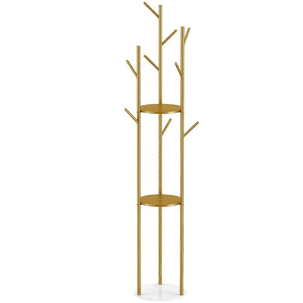 Heavy Duty Marble Coat Rack Stand Tall Tree Clothes Rail Hanger