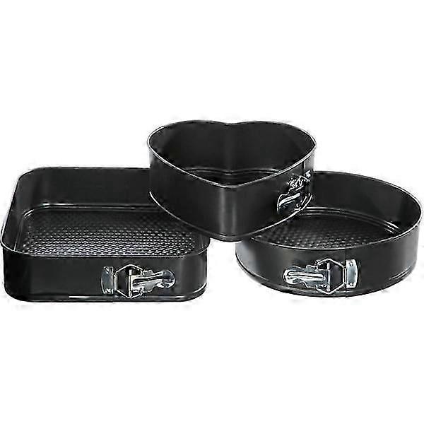 Baking tins in different shapes - 3 springform tins Black