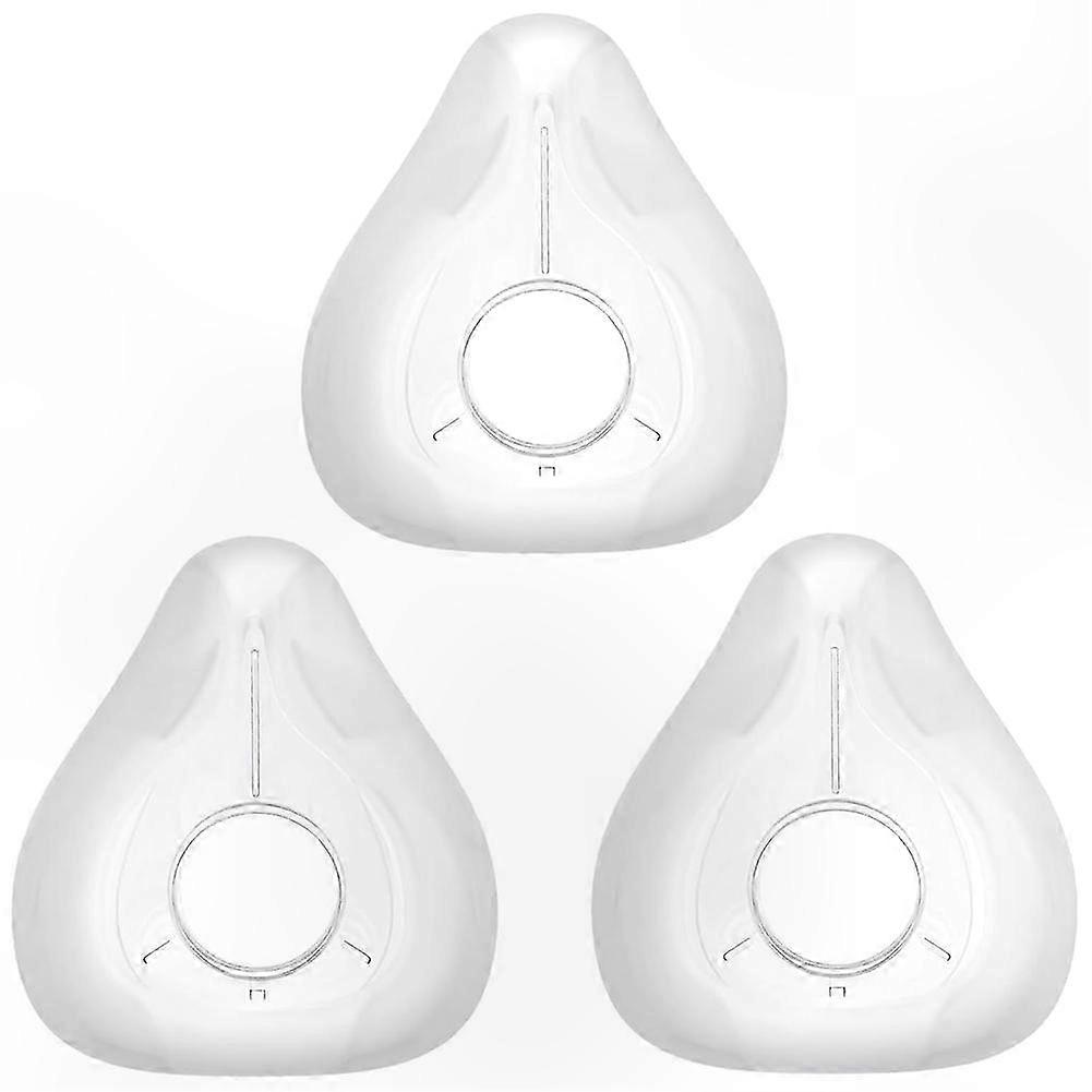 3-Pack Replacement Cushions for Full Face Mask Frames - Soft Ventilator Accessories Compatible with Most CPAP Masks