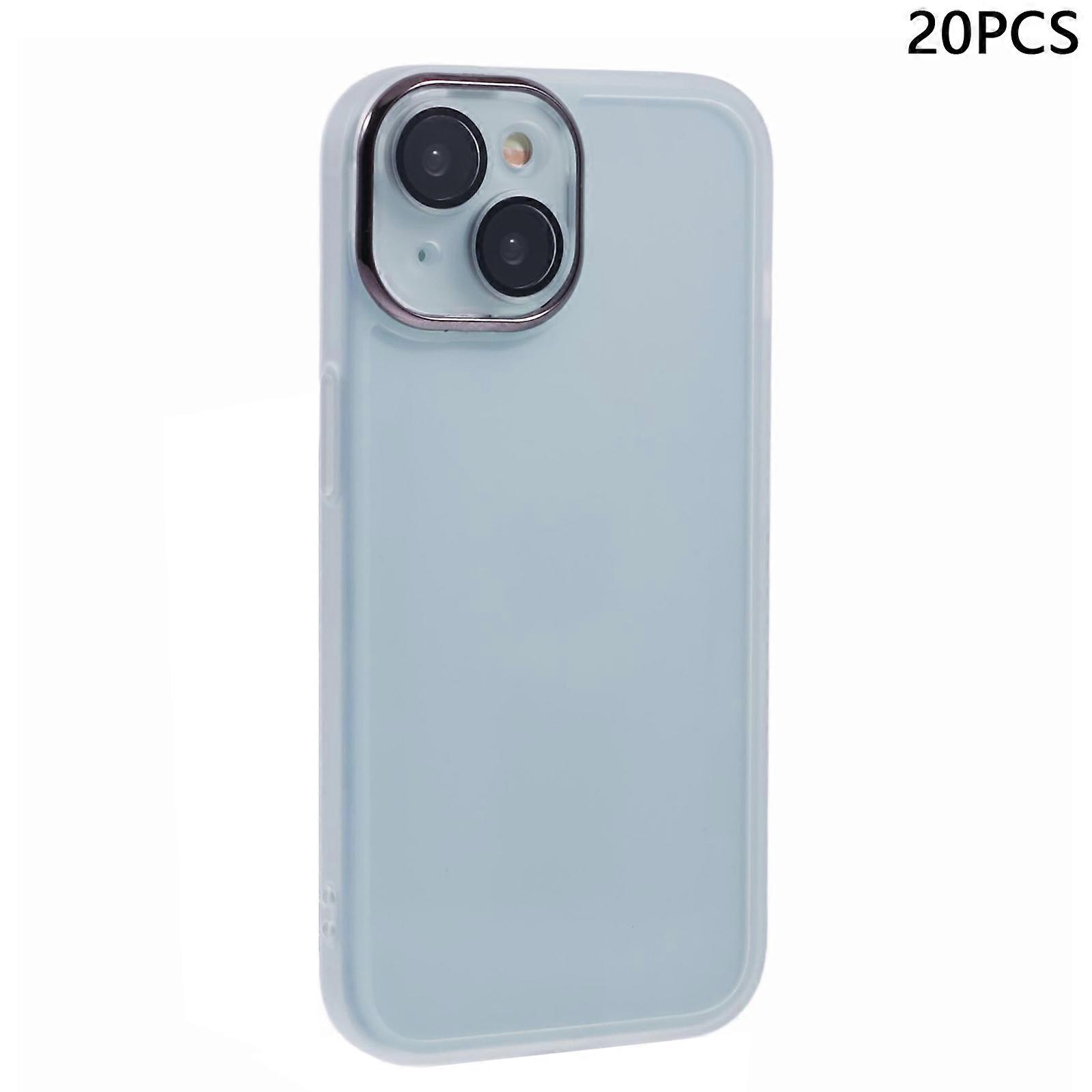 Bulk Purchasing 20Pcs For iPhone 13 Case Electroplated Camera Frame TPU Phone Cover Precise Cutouts 