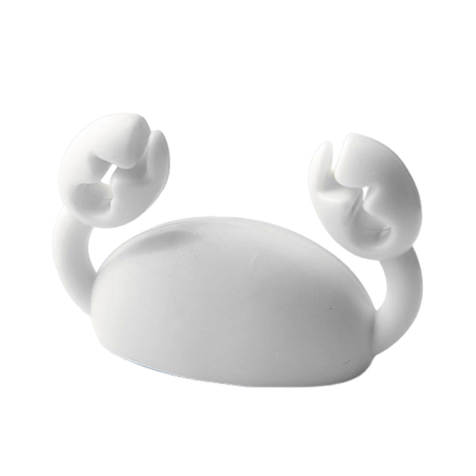 Cute Crab Cable Organizer Clip Line Processor Adhesive Wire Tidy Holder for Data Headphone Mouse