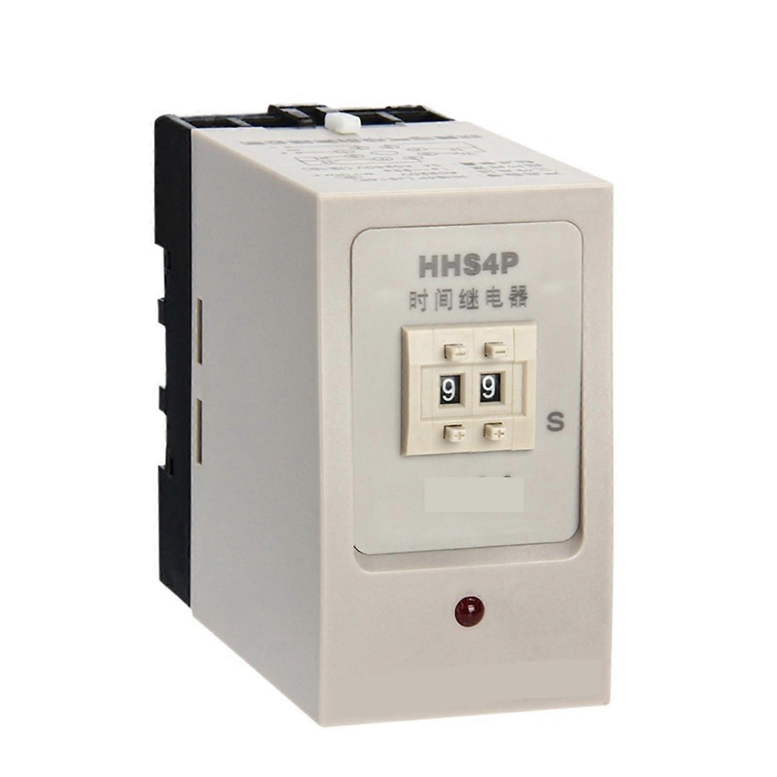 AC220V Digital Time Relay TwoDigit Programmable Timer Switch with Easy Time Adjustment and Power Failure Memory