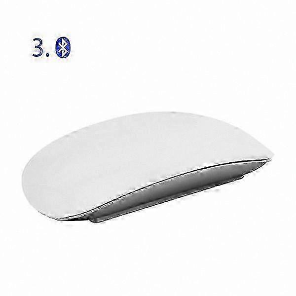 Wireless Bluetooth Mouse with Multi-Touch Surface, Rechargeable Slim Design - White