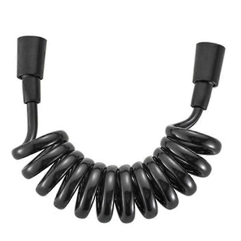 Retractable Spring Hose Flexible Telescopic Shower Hose Black/ Gray/ White