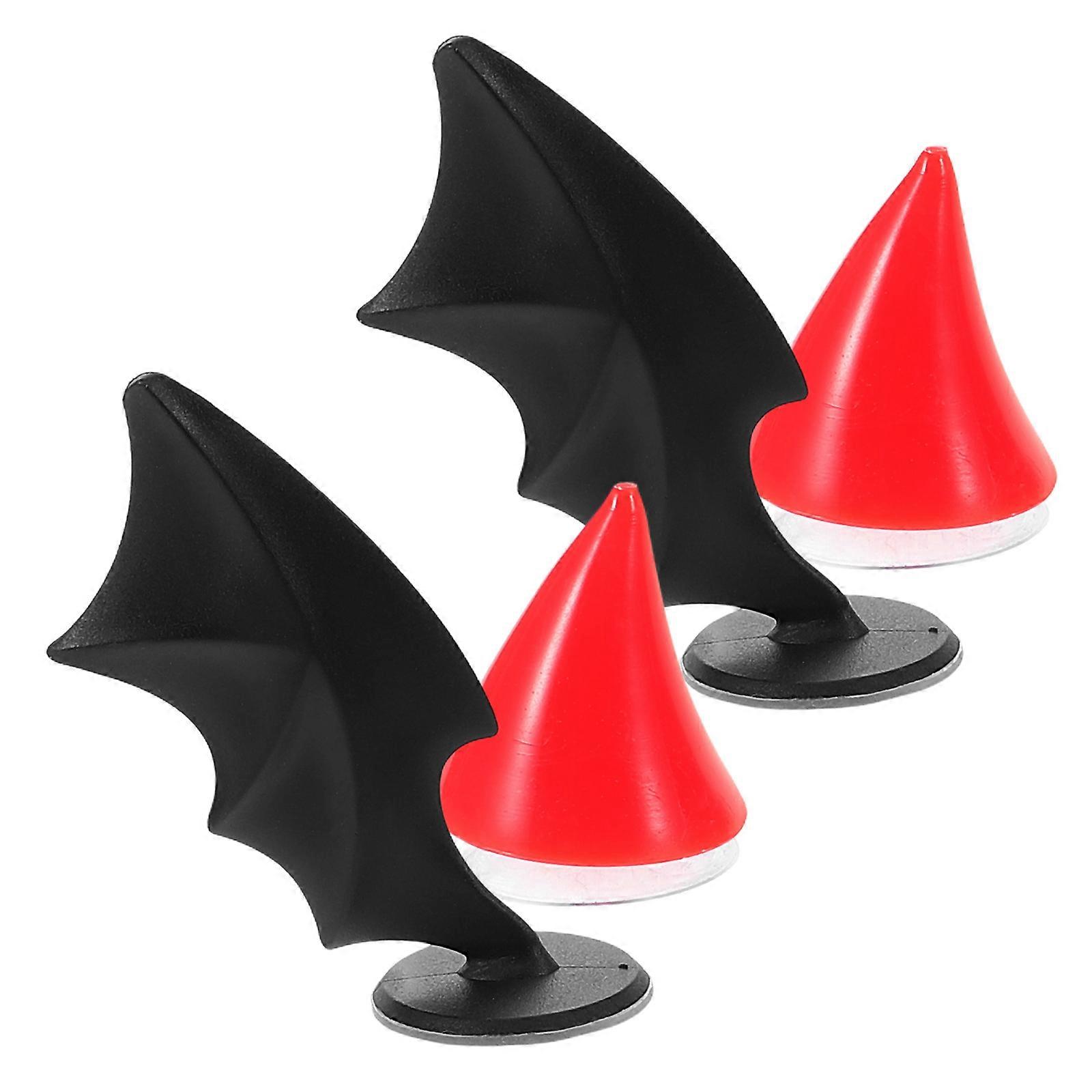 Motorcycle Horns and Cat Ears Accessories 5Pcs Set