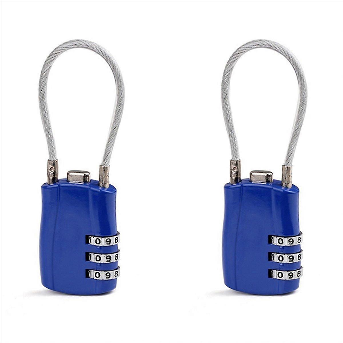 3 Digit Customs Code Lock Anti-Theft Padlock, B