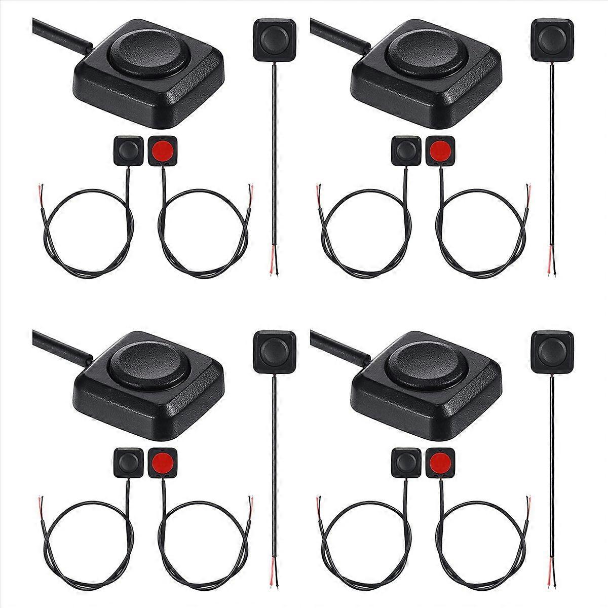 16 Pcs Momentary Switch Momentary Push Button ON Off Switch 12V 24V Mount Mini Button Switch