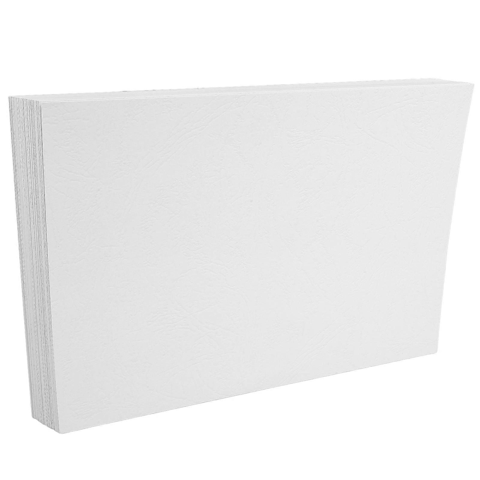 A4 Paper Binding Covers Document Protector White for Office Use 100 Sheets