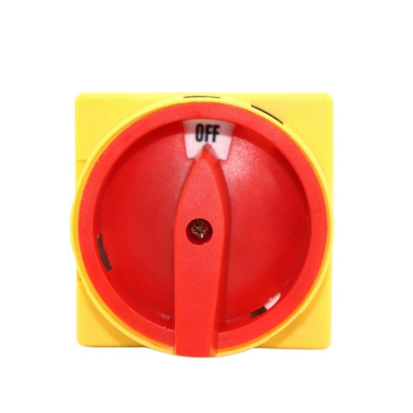 32A 4 Pole Load Break Switch Rotary Cam Manual Transfer Switch with FourPole Load Isolation