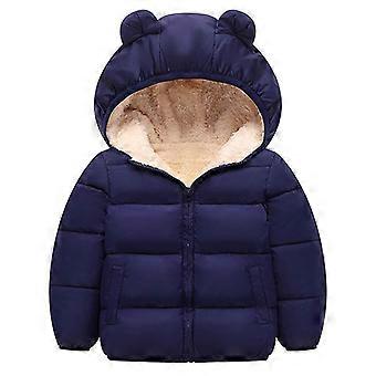 Casaco de inverno com capuz para meninos e meninas, ideal para presentear com casacos de inverno infantis. Aproveite!