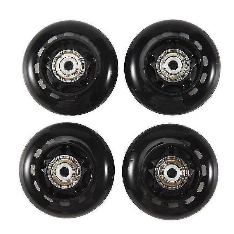 4pcs rubber wheels for roller skates quiet