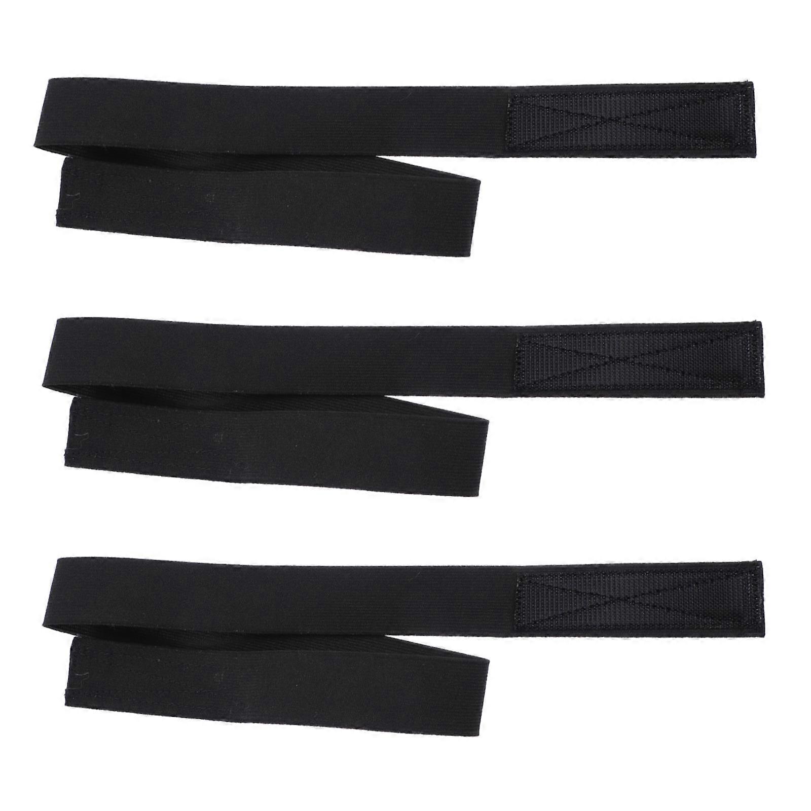 Bande élastique pour perruque, réglable, 3 pièces en polyester