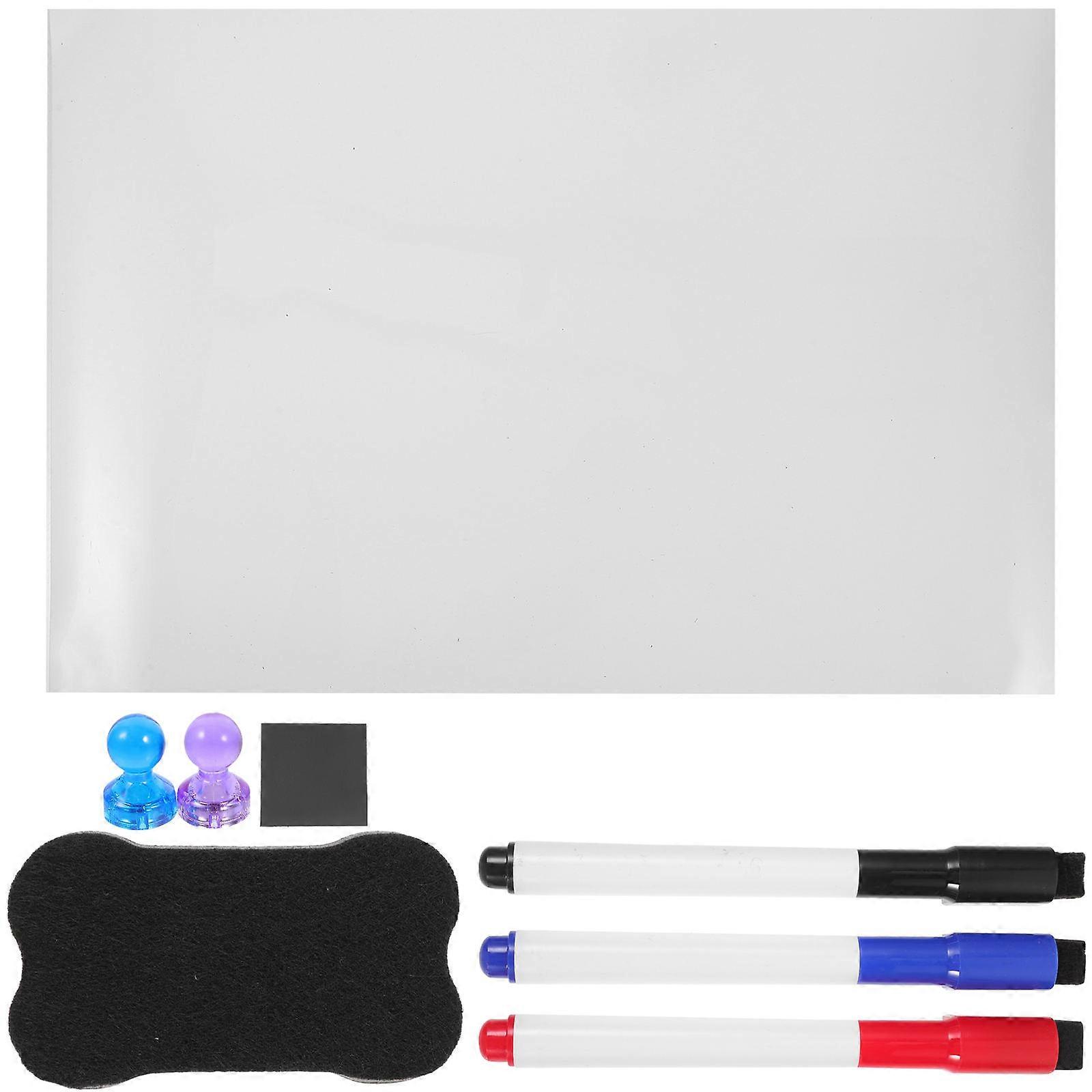 Magnetic Whiteboard For Kitchen Fridge Organize Schedule Rectangular 1 Set