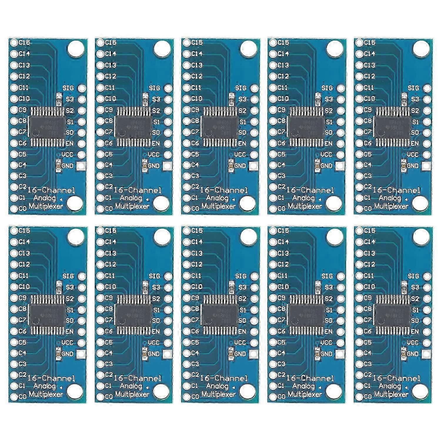 10Pcs 16CH Analogue Multiplexer Module 74HC4067 CD74HC4067 Precise Module Digital Multiplexer MUX B