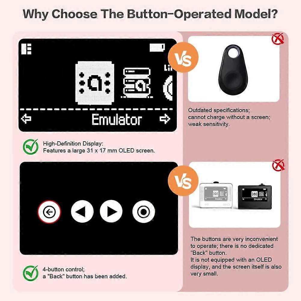 OLED Multi-Functional NFC Emulator Button Enhanced Range Type-C Charging for Switch for Switch 2 for Wii U for 3DS B