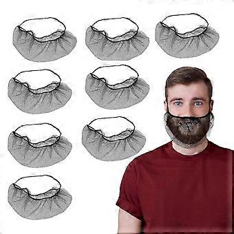 Confezione da 100 retine per barba da uomo - Rete per barba da uomo - Rete per barba nera
