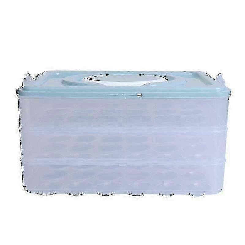 3-layer Deviled Egg Tray with Lid, Egg Carrier Box Dispenser